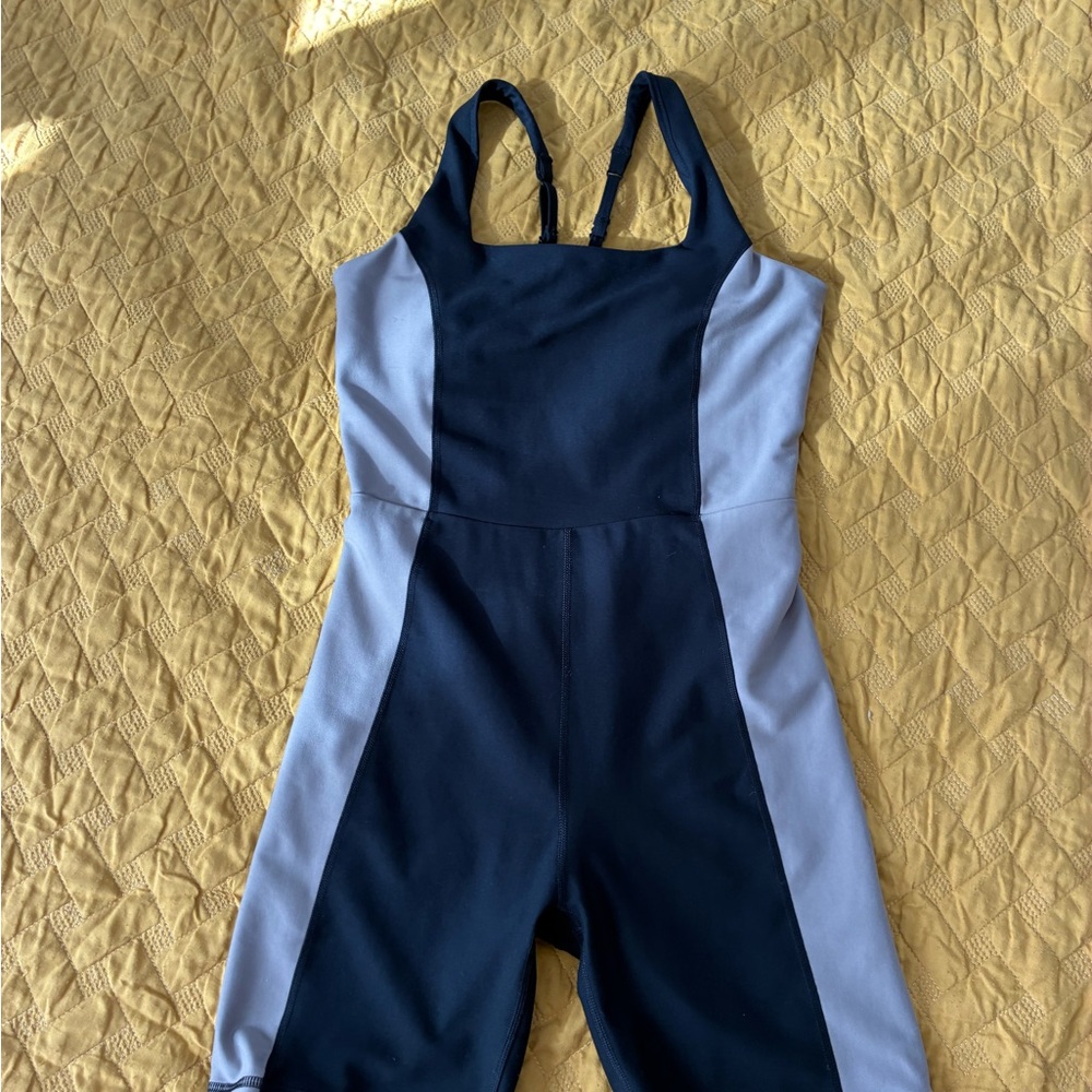 Abercrombie & Fitch Navy and Light Gray Jumpsuit
